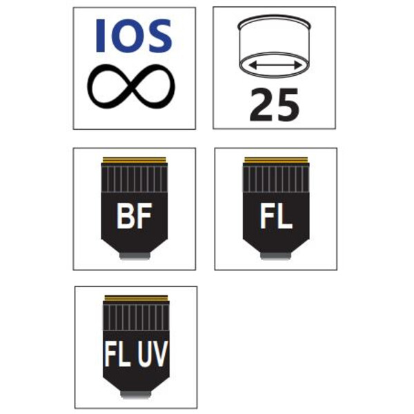 Optika Objektiv M-800, IOS, LWD, U-PLAN F, 4x/0.13