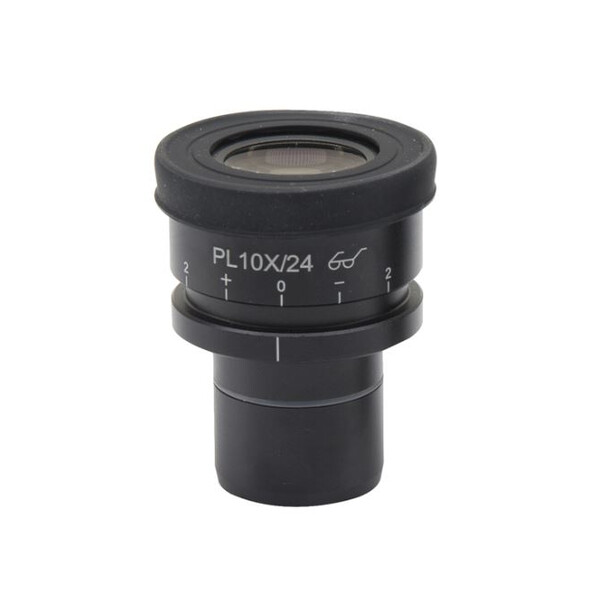Optika PL10x/24 okular, hög betraktningsvinkel, fokuserbar, med Ögonmusslor - M-880