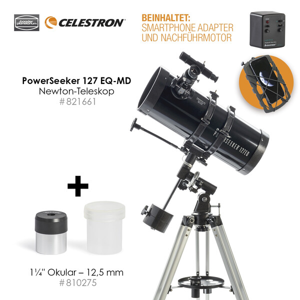 Celestron Teleskop N 127/1000 Powerseeker 127 EQ-MD Mars-Set