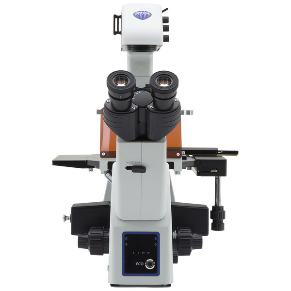 Optika -mikroskop IM-5FLD-EU, trino, inverterat, FL-LED, med o.o. objektiv, EU