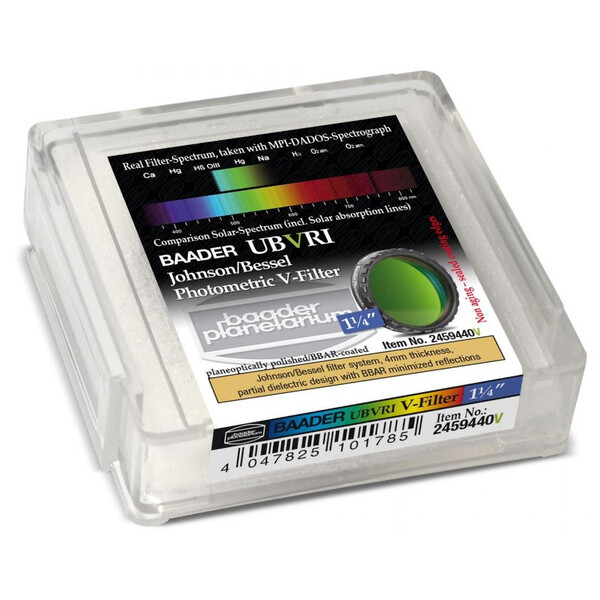 Baader UBVRI Photometric Johnson/Bessel V-Filter (4mm)