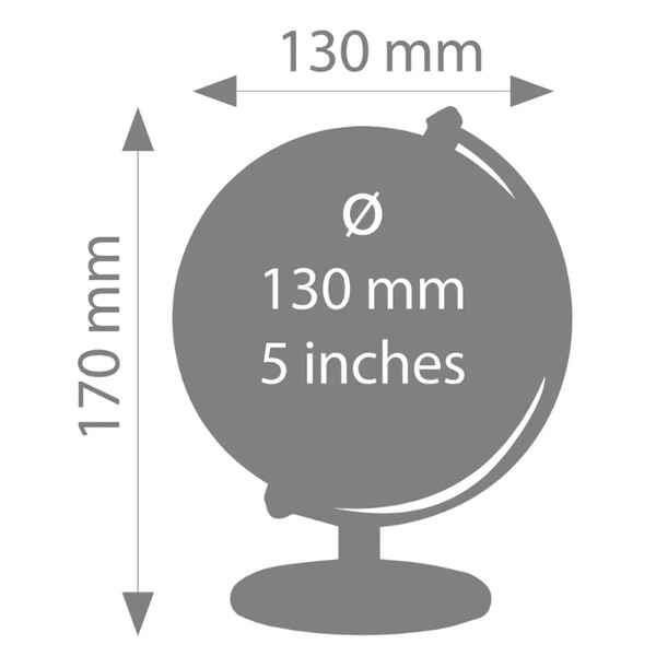 TROIKA Miniglob Gagarin Natt 13cm
