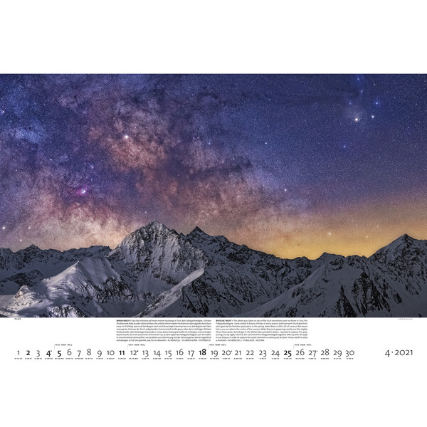 Palazzi Verlag Kalender Nattliga världar 2021