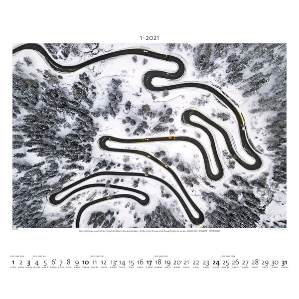 Palazzi Verlag Kalender Världen från ovan 2021