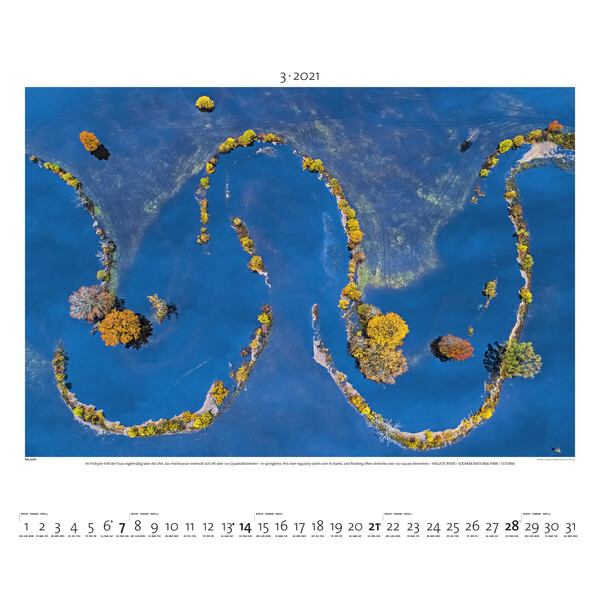 Palazzi Verlag Kalender Världen från ovan 2021