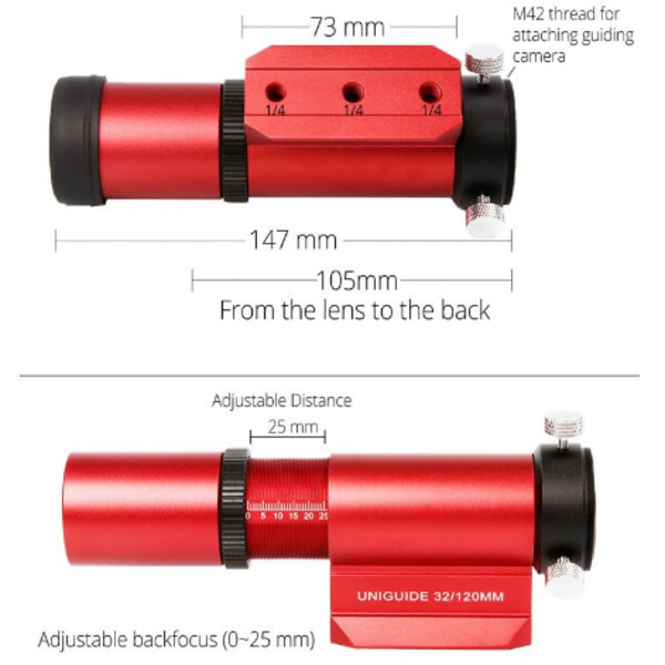 William Optics Guidescope UniGuide 32mm Blue