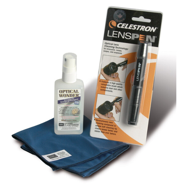 Baader Optisk rengöringsvätska Optical Wonder 100ml med trasa och LensPen