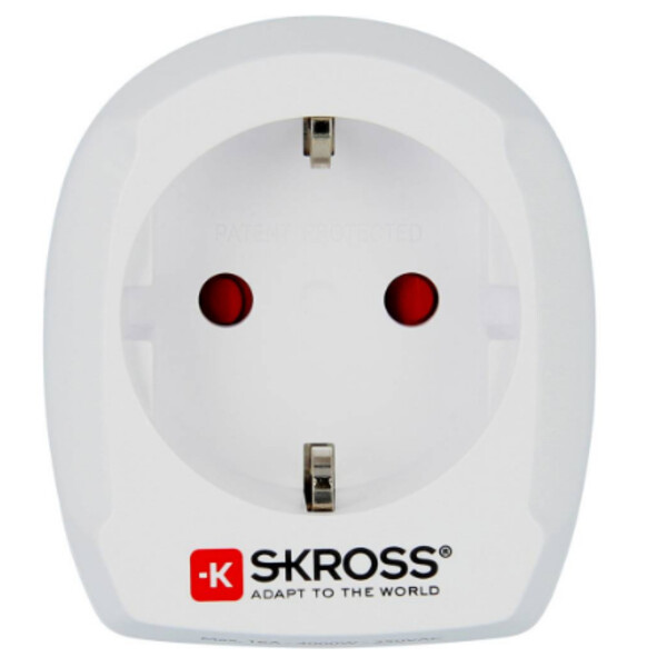 Skross Strömförsörjningsenhet Reseadapter från Europe till UK