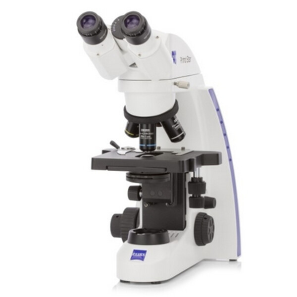 ZEISS Mikroskop Primostar 3, Fix-K., Bi, SF20, 4 Pos., 100x olja, ABBE 0,9, 40x-1000x