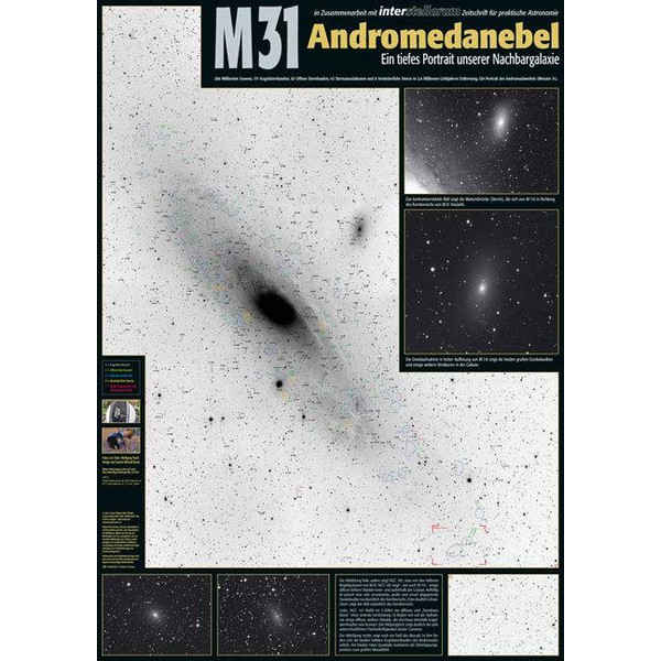 Oculum Verlag Poster M31 - Andromedanebulosan