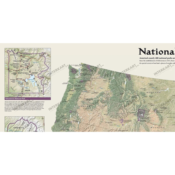 National Geographic Karta US National Parks (106 x 76 cm)