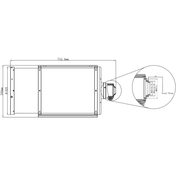Omegon Asfäriskt Cassegrain 260/1300 OTA-teleskop