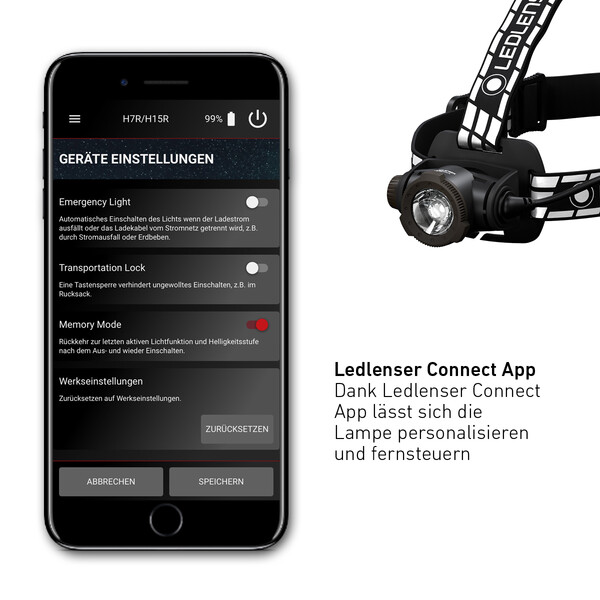 LED LENSER Pannlampa H7R signatur