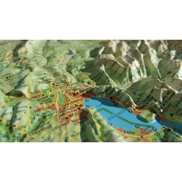 3Dmap Regionkarta Haute Savoie Version été