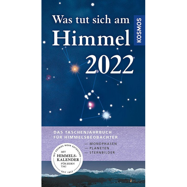 Kosmos Verlag Årsbok Was tut sich am Himmel 2022