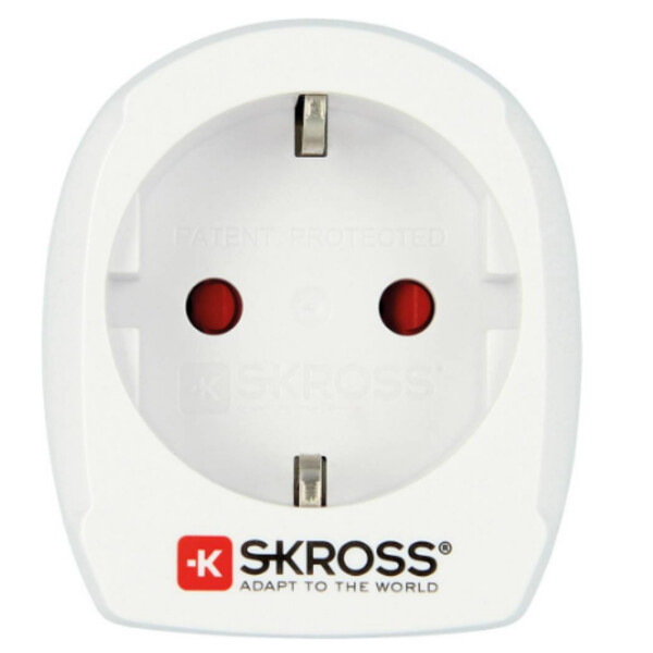 Skross Strömförsörjningsenhet Reseadapter Europe till USA