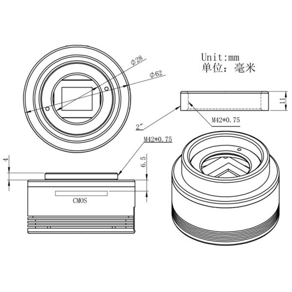 ZWO Kamera ASI 294 MM Mono