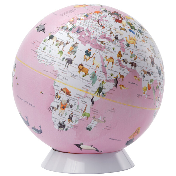 emform Glob Wildlife World Pink 25cm