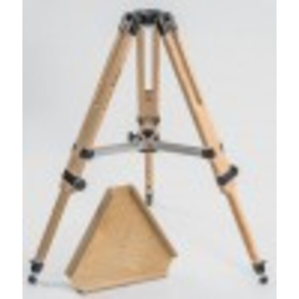 Berlebach Trä-trebensstativ Stativ Report 212 med hylla 37 cm (max. höjd 111 cm)