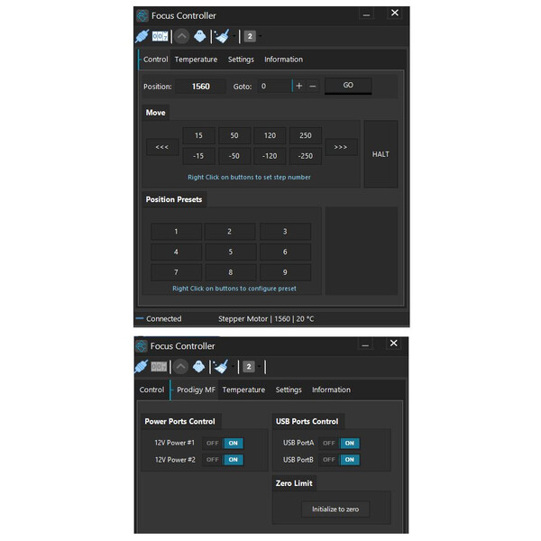 PegasusAstro Mikrofokuserare Prodigy Microfocuser