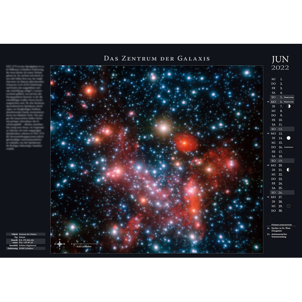 Astronomie-Verlag Weltraum-Kalender 2022