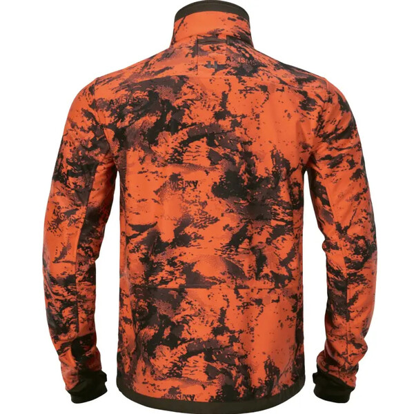 Härkila Wildboar Pro Vändbar fleecejacka, Willow green/AXIS MSP Wildboar orange, storlek M