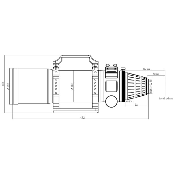 Askar Apokromatisk refraktor Pro APO AP 90/500 Quintuplet OTA