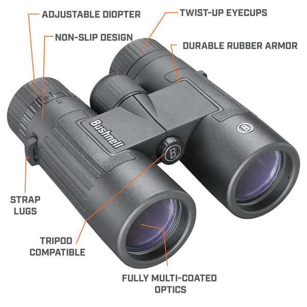 Bushnell Kikare Legend 10x42 takkant, svart, FMC