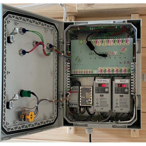 Dome Parts GmbH Helautomatisk takdrivning för rulltaksobservatoriet GreenLine Mega