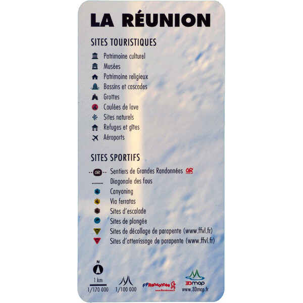 3Dmap Regionkarta La Réunion