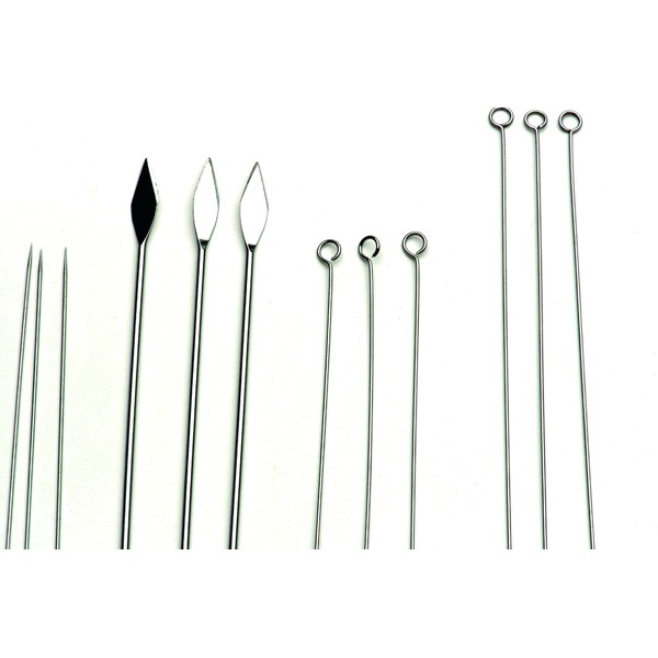 Windaus Insättbara nålar: Pinnöga 2,5 mm diameter, 50 mm, 10 stycken
