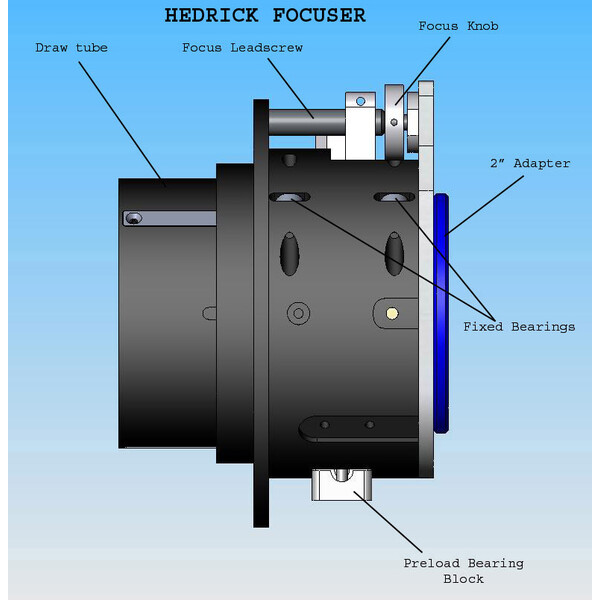 PlaneWave Fokuserare Hedrick 3,5" CDK 14/17/20/24