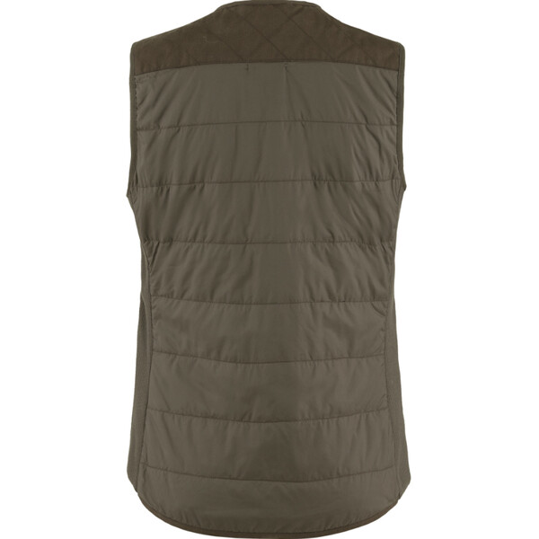 Fjällräven Forest Wool vadderad väst W, 633 Dark Olive, S