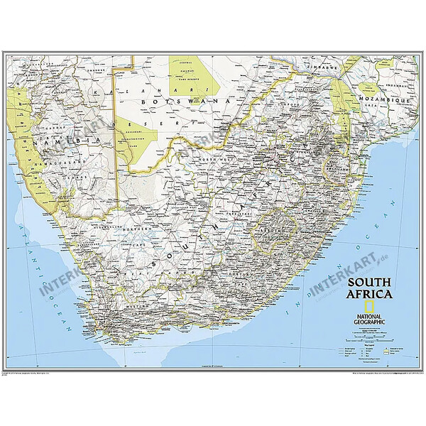 National Geographic Karta Sydafrika (77 x 66 cm)