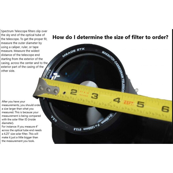 Spectrum Telescope Filter Glass Solar 293mm