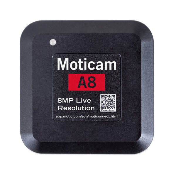 Motic Kamera A8, färg, sCMOS, 1/3", 1,34µm, 30 bilder/sekund, 8MP, USB 2.0