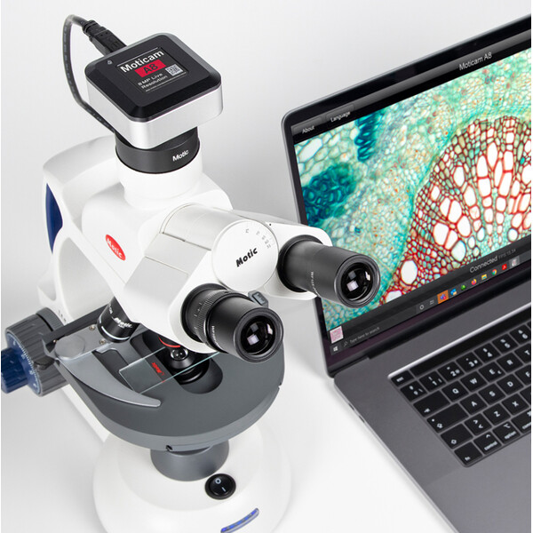 Motic Kamera A8, färg, sCMOS, 1/3", 1,34µm, 30fps, 8MP, USB 2.0