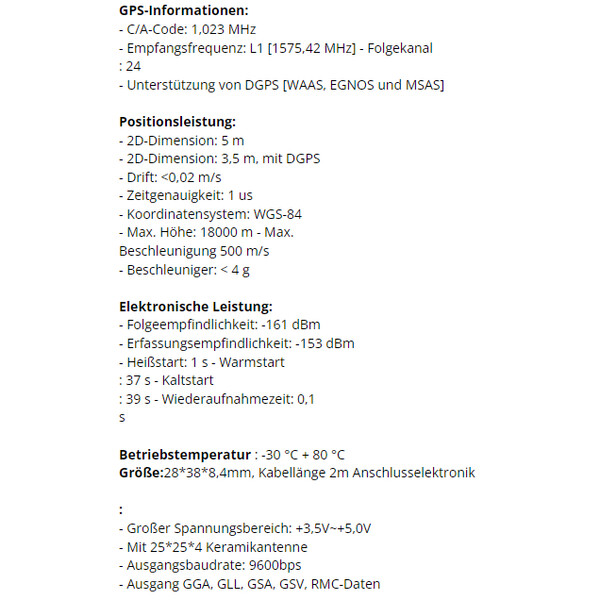 Pierro Astro Kabel USB GPS-modul för PC och Mac