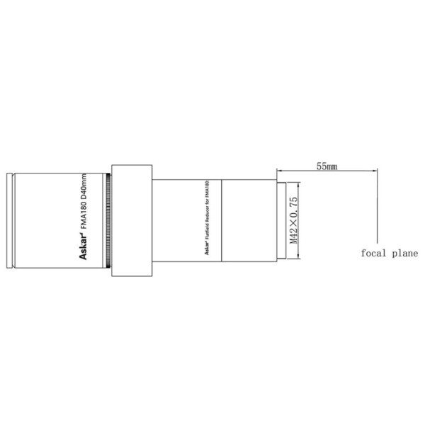 Askar Apokromatisk refraktor AP 40/180 FMA180 OTA