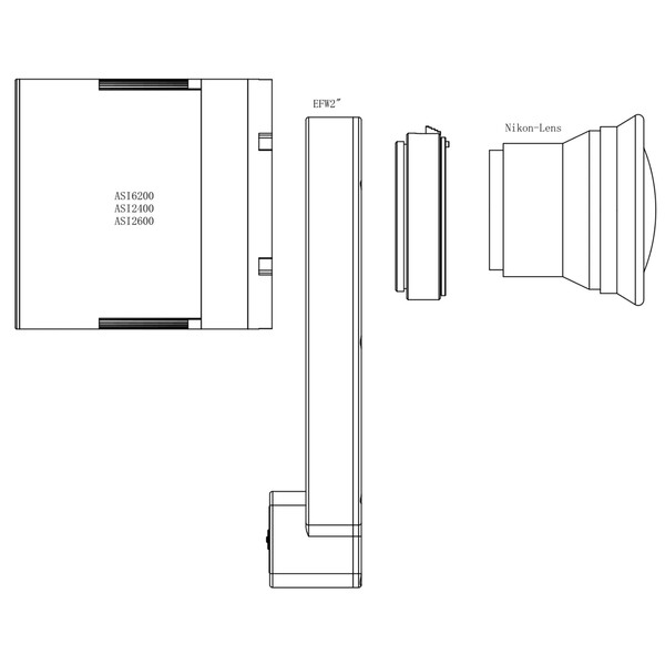 ZWO Objektivadapter Nikon / EFW2