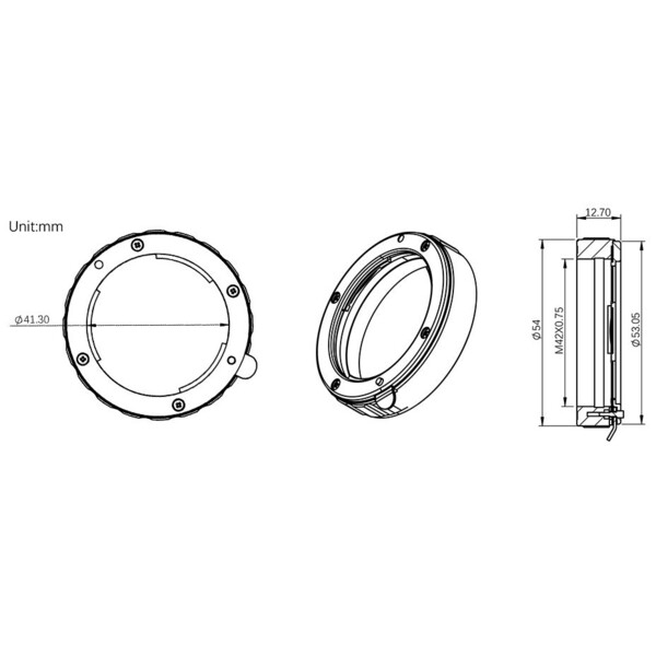 ZWO Objektivadapter T2 / Micro Four Thirds