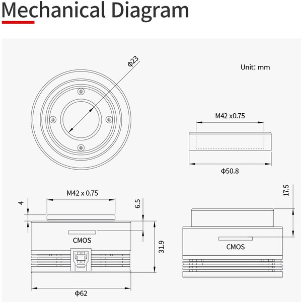 ZWO Kamera ASI 533 MM Mono