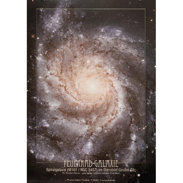 AstroMedia Poster Galaxen med eldhjulet