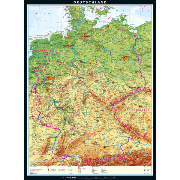 PONS Karta Tyskland fysiskt (162 x 219 cm)