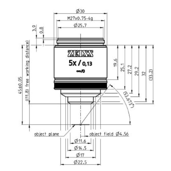 ZEISS Objektiv EC Epiplan 5x/0,13 M27