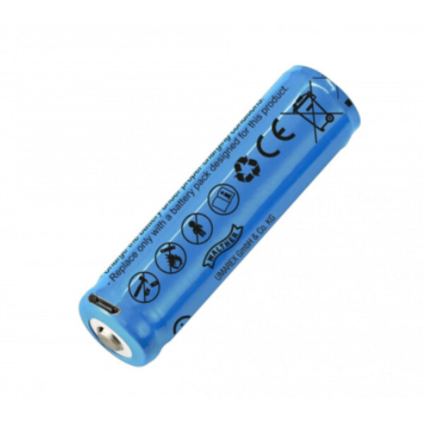 Walther 2600 mAh Li-Ion-batteri med Micro-USB-laddningsuttag