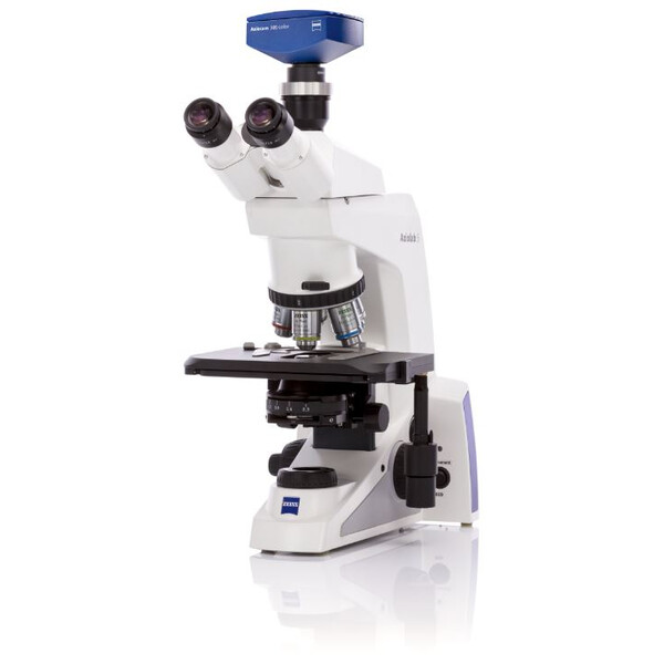 ZEISS Mikroskop , Axiolab 5, trino, infinity, plan, 10x, 63x, 10x/22, Dl, LED, 10W, inkl. kameraadapter, Axiocam