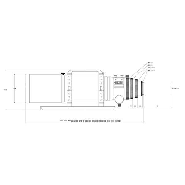 Askar Apokromatisk refraktor AP 80/600 80PHQ