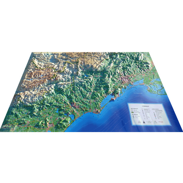 3Dmap Regionkarta L'Hérault