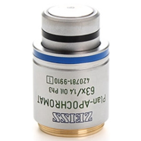 ZEISS Objektiv Plan-Apochromat,  Ph3  incl. 100 cover glasses,63x/1,4 Oil wd=0,19mm